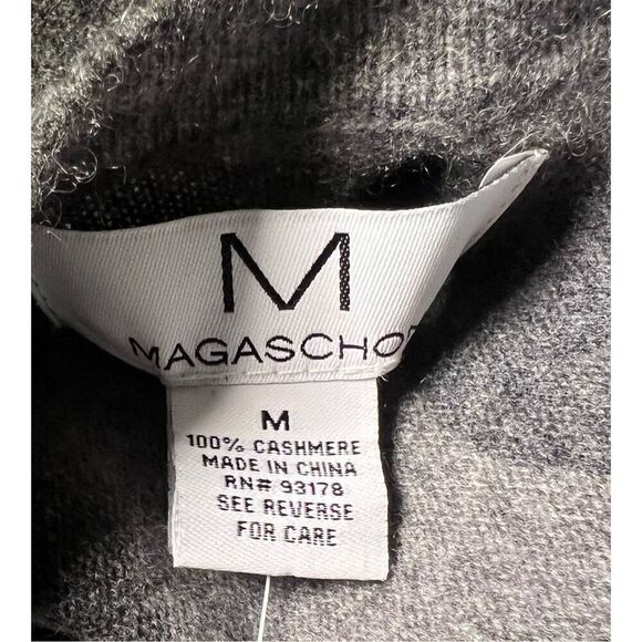 Magaschoni Cashmere Camouflage Print Long Cardigan NWT Size Medium - Picture 5 of 6